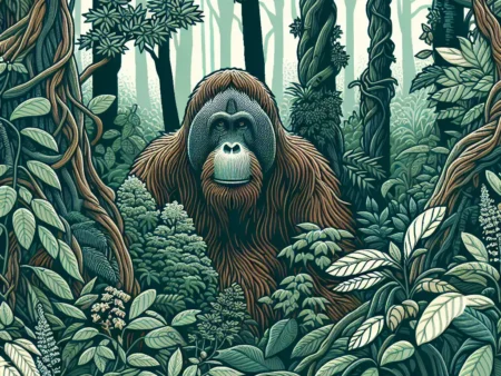 Pencarian Hewan Langka: Orangutan di Hutan Kalimantan